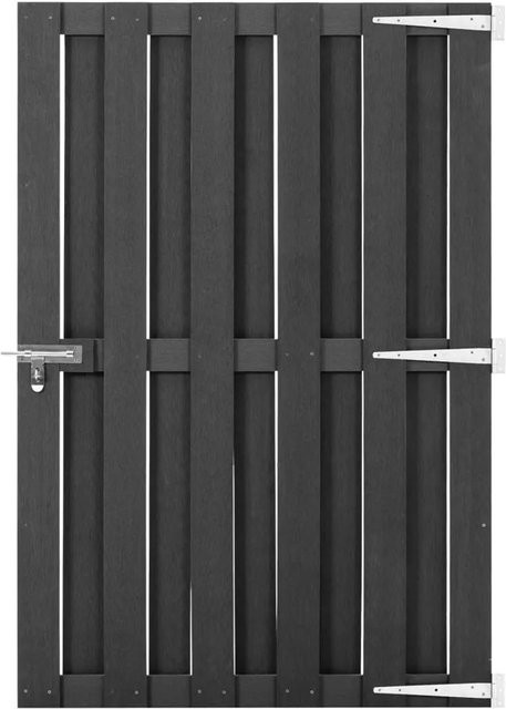 vidaXL Gartentor aus WPC in Grau, Breite: 100 cm, Höhe: 150 cm - Bild 1