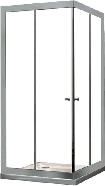 Glasdeals Duschkabine SLIDE Eckdusche mit 6 mm Glas und Easy-Clean-Beschichtung, Farbe Transparent, B/T/H: 90 x 90 x 195 cm - Bild 1