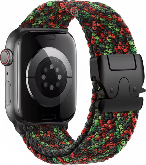Uhrenarmband Geflochtenes Fallschirmband, Textil/NATO, Bunt, Unisex - Bild 1