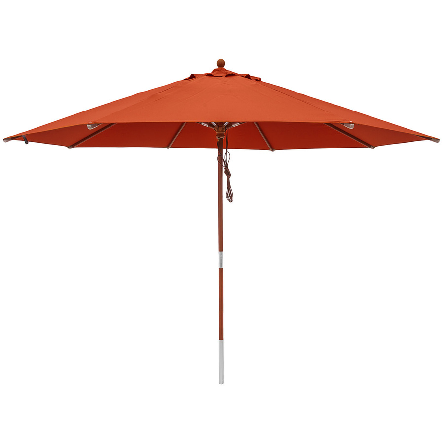 anndora Sonnenschirm rund in Terracotta mit Winddach und UV-Schutz, Durchmesser: 300 cm, Höhe: 260 cm - Bild 1