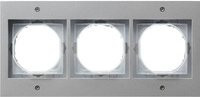 Gira TX44 Dreifach-Abdeckrahmen in Silber mit IP44 Schutzart - Bild 1