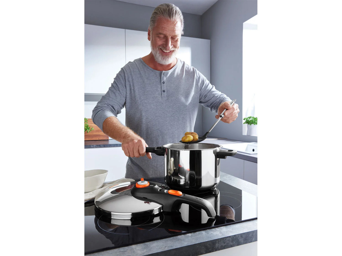Tefal Secureclick P2530756 Edelstahl-Schnellkochtopf, Silber, 6 l - Bild 2