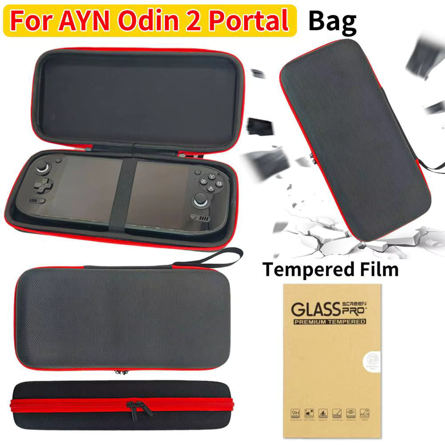 Tragetasche für AYN Odin 2 Portal Handheld-Spielekonsole, stoßfeste Aufbewahrungstasche in Schwarz - Bild 2