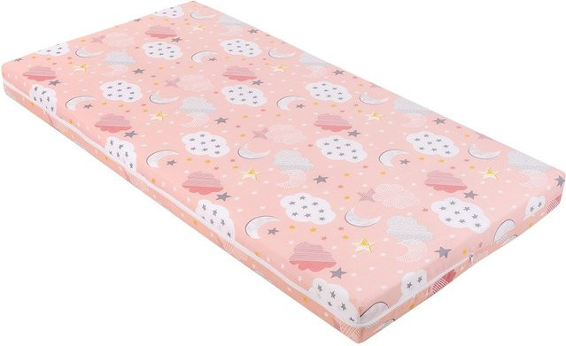 Kikkaboo Kinderbett Matratze Fantasia Plus in Rosa mit abnehmbarem Bezug, B/T/H: 140 x 70 x 8 cm - Bild 1
