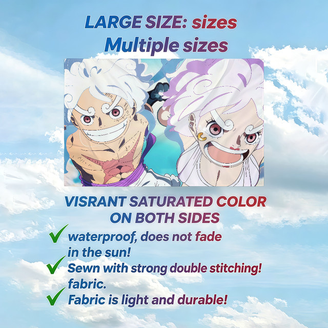 O-One P-Piece-ES Anime Flagge Multicolor Textil Rechteckig - Bild 1