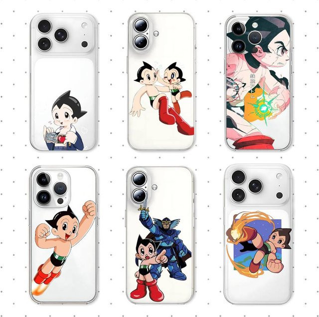 Mesuca Astro Boy Handyhülle für iPhone, transparente stoßfeste Silikonhülle - Bild 1
