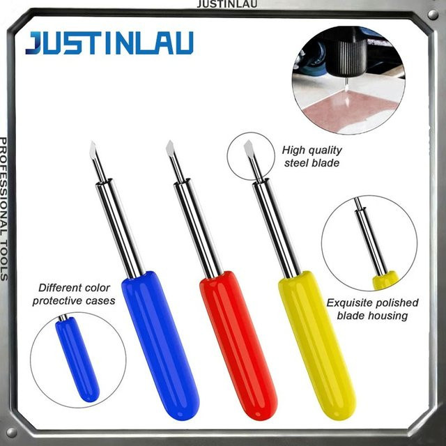 JUSTINLAU Set Plotter-Ersatzklingen in 20, 30 und 50 Grad aus Stahl, Multicolour - Bild 1