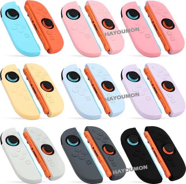 Pogopirate Silikon Schutzhülle für Nintendo Switch Joy-Con Controller in Gelb - Bild 1