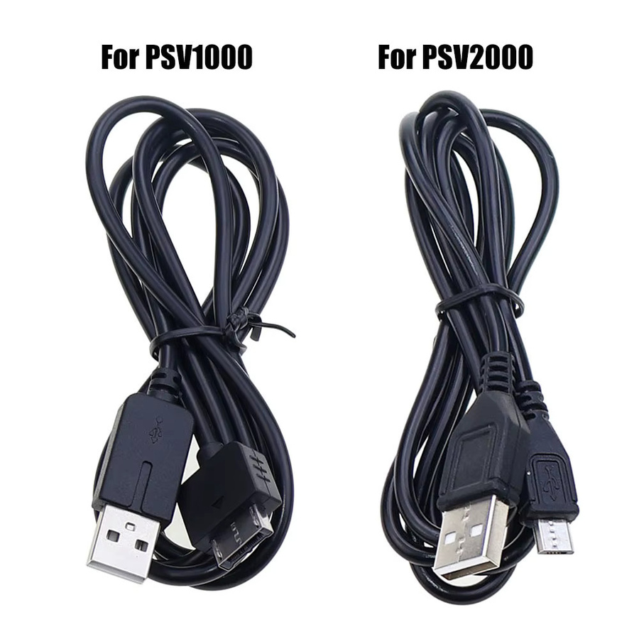 ChengHaoRan USB Ladekabel und Datenübertragungsadapter für PlayStation PS Vita 1000/2000 und PSP 1000/2000/3000 sowie PSP Go, Schwarz - Bild 2