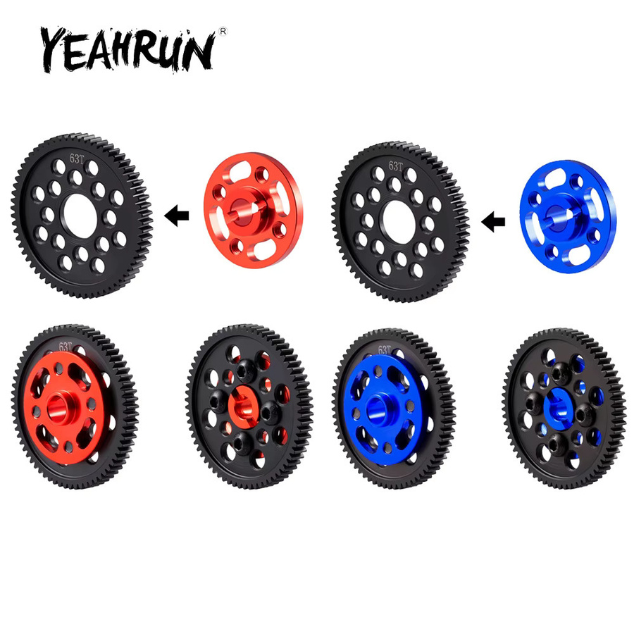 YEAHRUN Hauptgetriebe Kit Set, Zubehör, Metall, für Tamiya TT02 1/10 RC Drift Auto - Bild 2