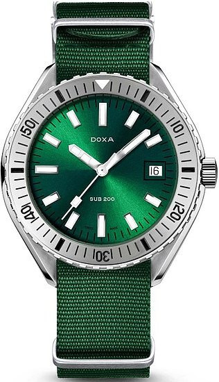 Doxa SUB200 Sea Emerald Armbanduhr, Automatik, Edelstahl, Grün, 42 mm, Unisex - Bild 1