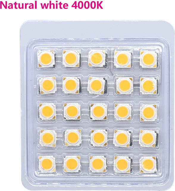 25 Stück Superhelle LED-Chips für Glühbirnen, 1,313 mm, Warmweiß - Bild 1