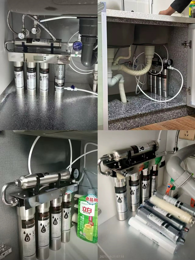 EIREE Wasserfiltersystem aus 304 Edelstahl in Silber mit 5 Stufen UF-Wasserreiniger für deine Küche - Bild 4