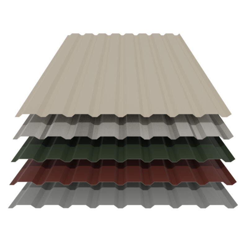 Trapezblech 20/138 Wand aus Stahl von Friedrich von Lien AG in Beige mit 0,63 mm Materialstärke und 25 µm Polyesterbeschichtung - Bild 1
