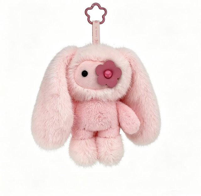 Schlüsselanhänger Juju-Stofftier Langohr-Hase, White, Unisex - Bild 1