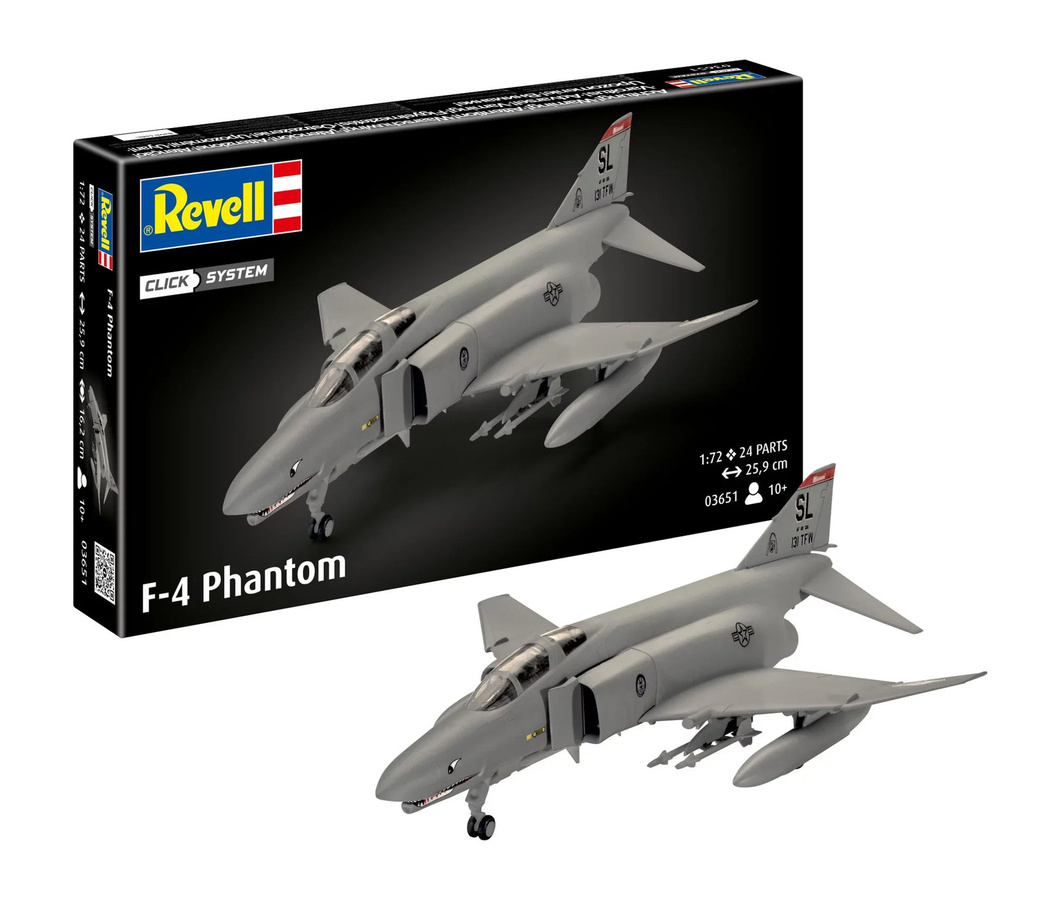 Revell F-4 Phantom Click-System, Fahrzeug, 1:72, ab 10 Jahren - Bild 2