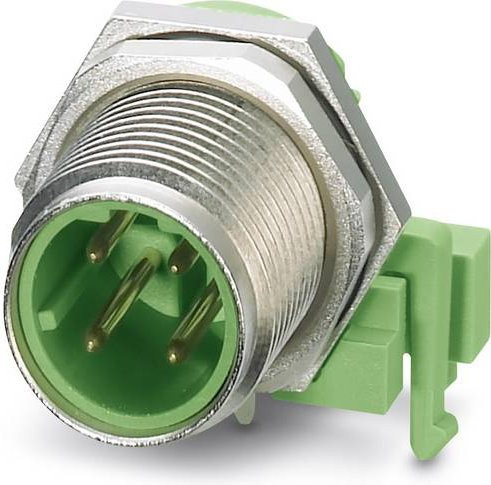 Phoenix Contact 1434866 Sensor-Aktor-Einbausteckverbinder M12 Stecker, 4-polig, grün, 10 Stück - Bild 1
