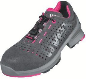 Uvex Halbschuhe ladies S1 85618 grau pink Weite 11 Größe 43 - Bild 1