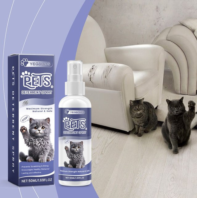 YEGBONG Kratzfestes Katzenspray mit bitterer Formel zum Schutz deiner Möbel vor Kratzen und Beißen - Bild 1