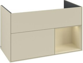 V&B Finion Waschtischunterschrank Rechts/Links in Grey Matt Lacquer, B/T/H: 59,1 x 49,8 x 49,8 cm - Bild 1