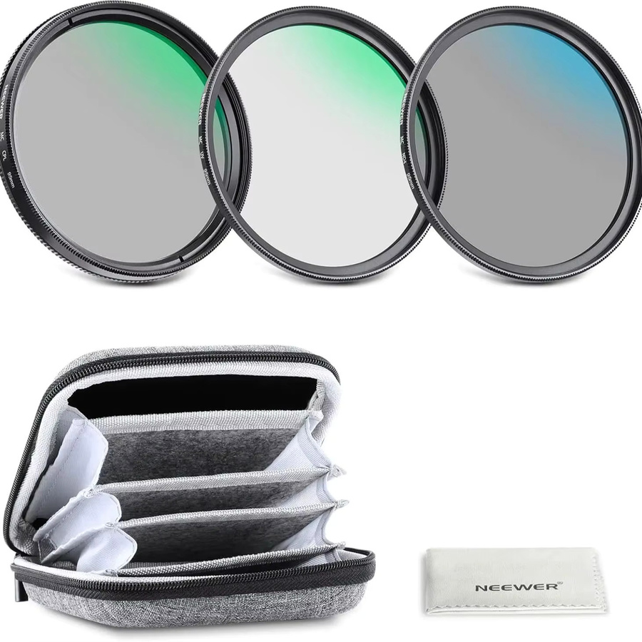 NEEWER Objektivfilter-Set UV-CPL-ND in Schwarz mit Aufbewahrungskoffer für 95 mm Kameraobjektive aus optischem Glas und Aluminiumlegierung - Bild 5