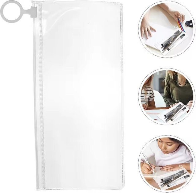 Matte Pull Tab Beutel aus Kunststoff in Transparent für die Verpackung und Lagerung von Socken, Unterwäsche, Kosmetik oder Schmuck - Bild 1