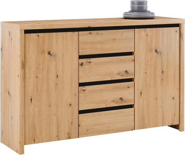 Mömax Sideboard Larios in Eichefarben, modern und matt - Bild 1