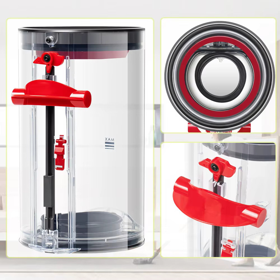 Dyson V10 SV12 Ersatz-Staubbehälter mit HEPA-Filter in Transparent, B/T/H: 19,6 x 11,3 cm - Bild 3