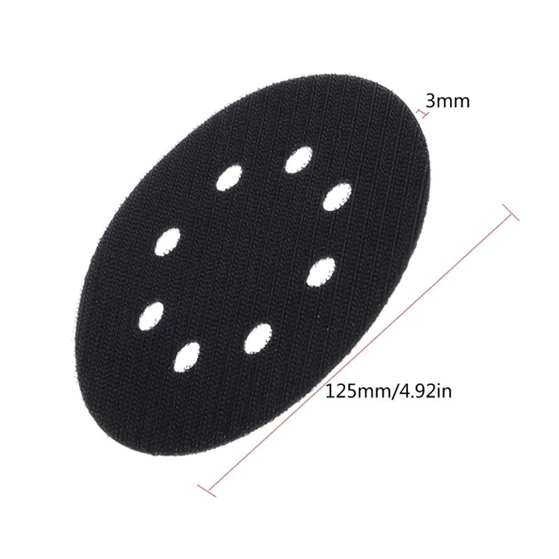 Ultradünnes Schnittstellenpad zum Polieren und Schleifen von Klettverschlüssen, Durchmesser: 125 mm, Farbe: Schwarz - Bild 3