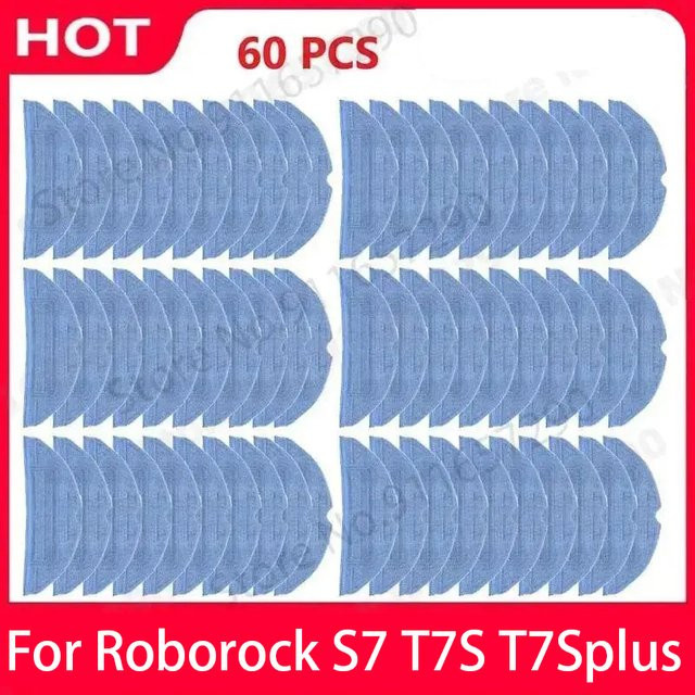 Roborock Wischpads in Blau für S7, S75, S7MaxV und T7s Plus Saugroboter Zubehör - Bild 1
