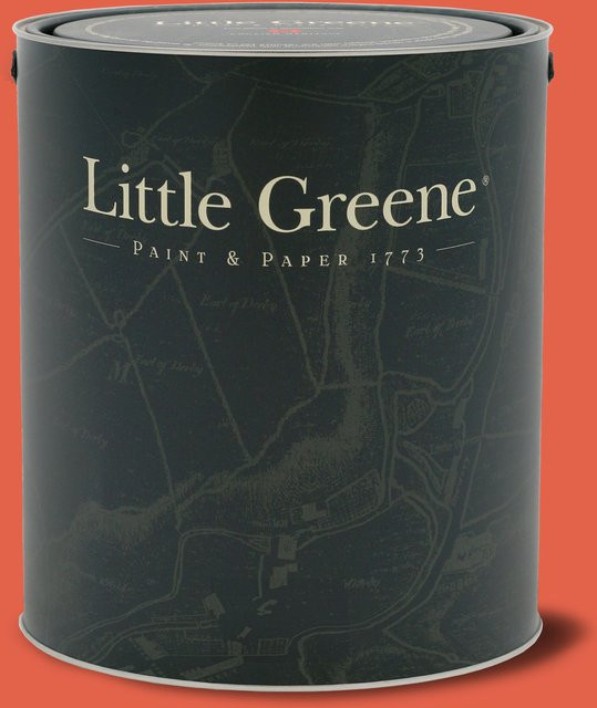 Little Greene Absolute Matt Emulsion Wandfarbe Orange Aurora 21, 0,25 l - Bild 1