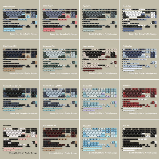 Jaycomia Double Shot PBT Keycaps Set Multicolor für mechanische Tastaturen, kompatibel mit Alice, Split Space Bars, ISO und ANSI Layouts - Bild 1