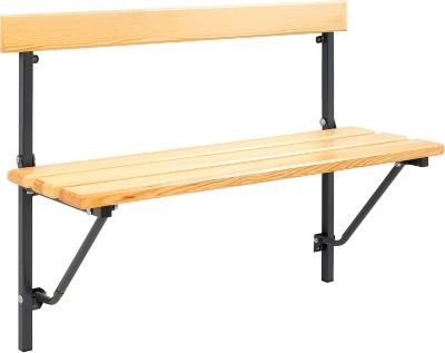 Sypro Klappbank aus Kiefernholz in Anthrazit, Breite: 120 cm - Bild 1