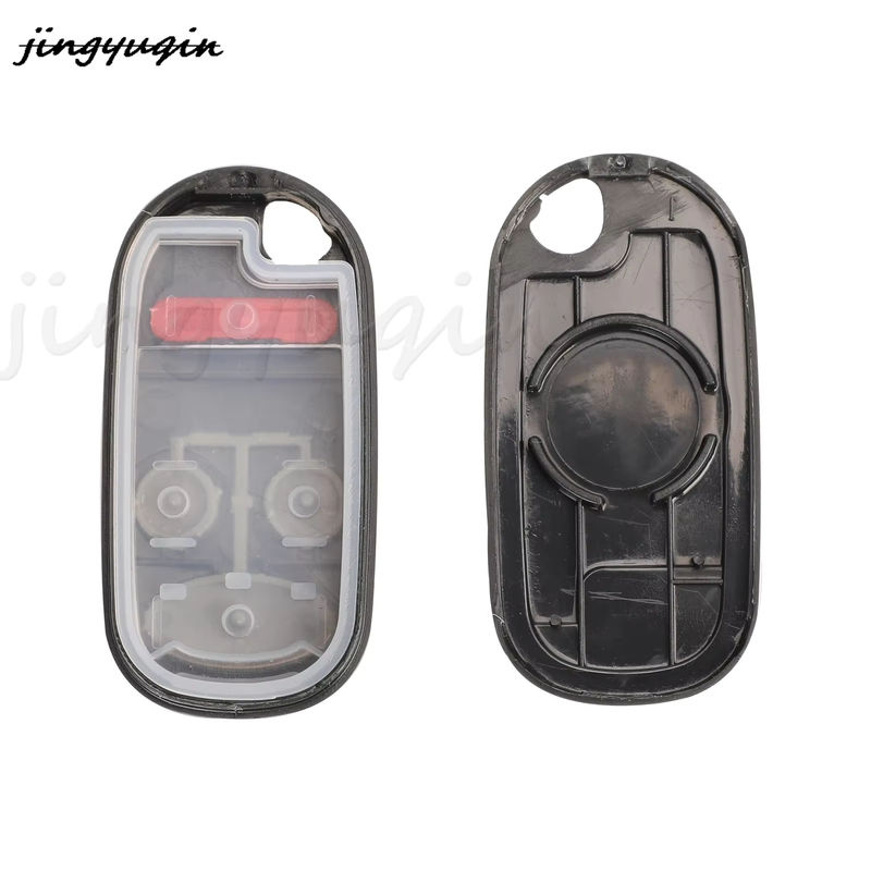 Jingyuqin Ersatz Remote Auto Schlüssel Shell Case Fob für Honda Civic Crv S2000 Accord Jazz Fit Odyssee, Farbe: Schwarz - Bild 4