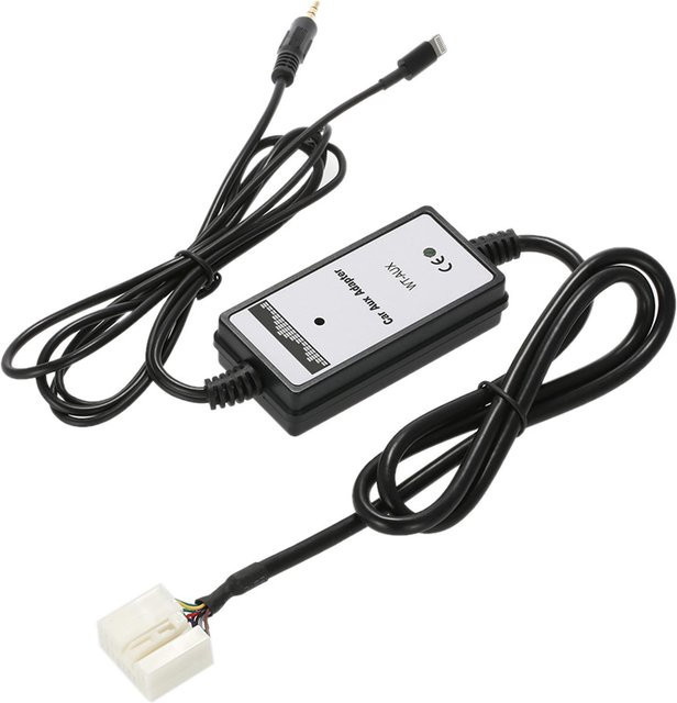 VehicleKit USB-Aux-in Audio Adapter für Honda Acura mit 3,5mm Klinke und USB-Schnittstelle zum Aufladen, Schwarz - Bild 1