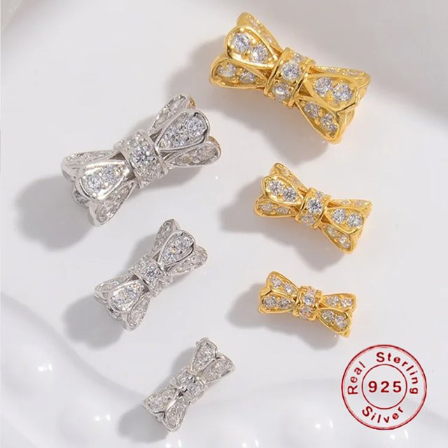 LICHENG Perlen für Schmuck, 925 Silber, Zirkon, sz37 - Bild 1