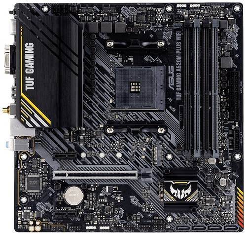 Asus TUF GAMING A520M-PLUS WIFI Mainboard mit AMD AM4 Sockel, Micro-ATX Formfaktor, DDR4 Unterstützung und Wi-Fi, Schwarz - Bild 2