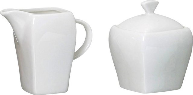 Ritzenhoff & Breker Milch und Zucker-Set Melodie aus Porzellan in Weiß, 2er Set - Bild 1