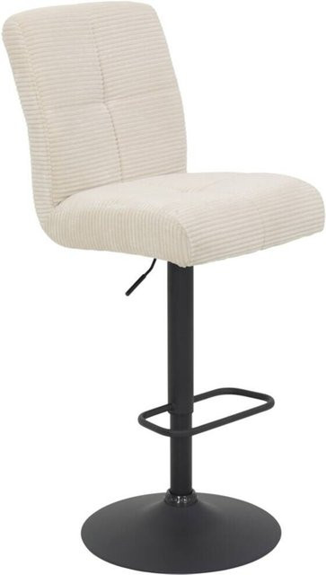 Hela Barhocker Leni I 2er-Set in Beige aus Breitcord Microfaser, B/H/T: 44 x 124 x 57 cm - Bild 1