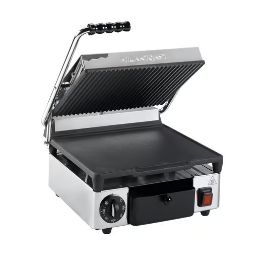 Milantoast Profi-Kontaktgrill in Silver, B/T/H: 38,0 x 25,0 cm - Bild 2