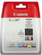 Canon CLI-551 Tinten Multipack für Inkjet-Drucker in Multicolor - Bild 1