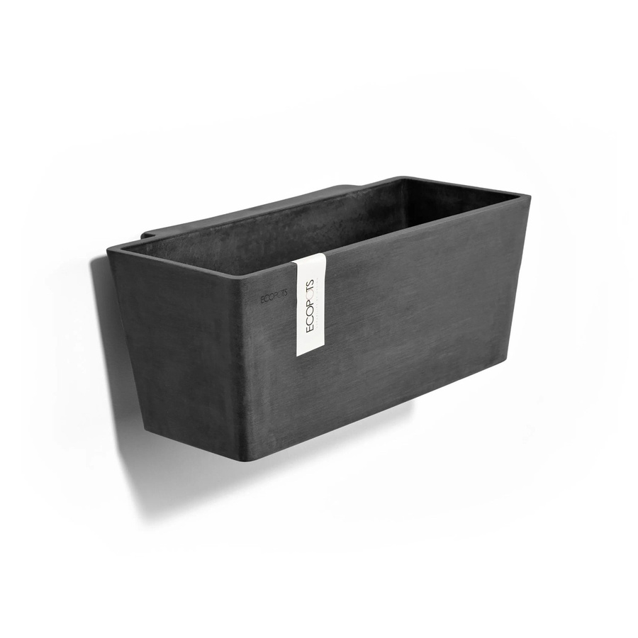 Ecopots Pflanztopf Manhattan Wall M Dunkelgrau B: 35 cm, T: 17,4 cm, H: 15 cm - Bild 2