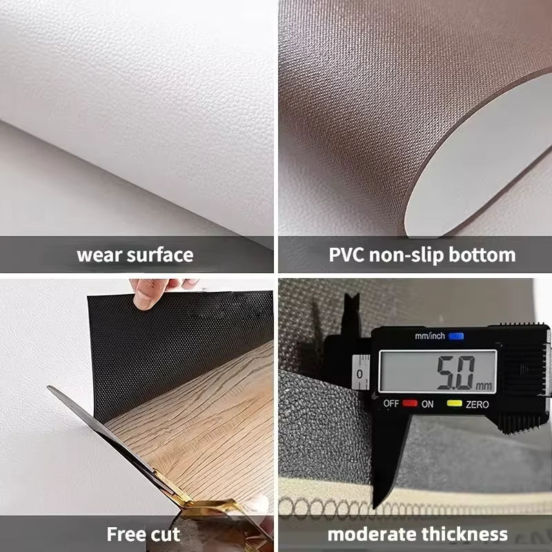 Küchenteppich Malea Experience aus PVC-Leder, rutschfest, wasserdicht und ölbeständig, Gitter-Design für Küche, Bad oder Balkon - Bild 2