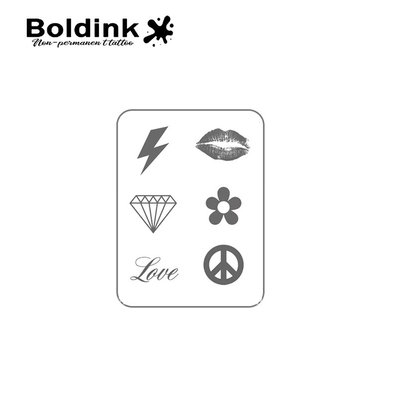 Boldink Love Sparks Temporäres Tattoo, wasserfest, semi-permanent - Bild 3