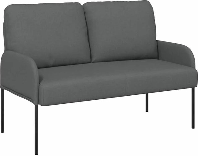 vidaXL Polstersofa Dunkelgrau mit Kissen und Armlehnen, Breite: 110 cm - Bild 1