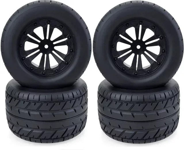 4PCS Reifen Räder, 115MM, 12mm Nabe Hex, für 1/10 RC Buggy Monster Truck Auto - Bild 1