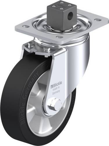 Blickle Lenkrolle LH-ALEV 160K-CS13 mit Feststeller in Schwarz-Grau, Rad-Durchmesser: 160 mm, Tragfähigkeit: 400 kg - Bild 1