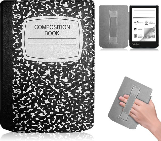 Stoßfeste Hartschalen-Schutzhülle für PocketBook Verse Lite Pro Color 6' EBook mit Handschlaufe von YOUQEEC in Blau - Bild 1