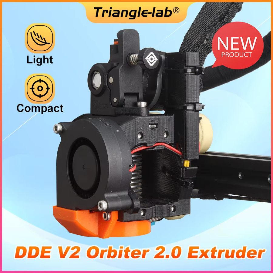 Trianglelab DDE V2 Orbiter 2.5 Direktantriebsextruder für V6 Hotend, Schwarz, kompatibel mit Creality3D Ender3, Ender5 und CR10 FDM 3D-Druckern - Bild 2