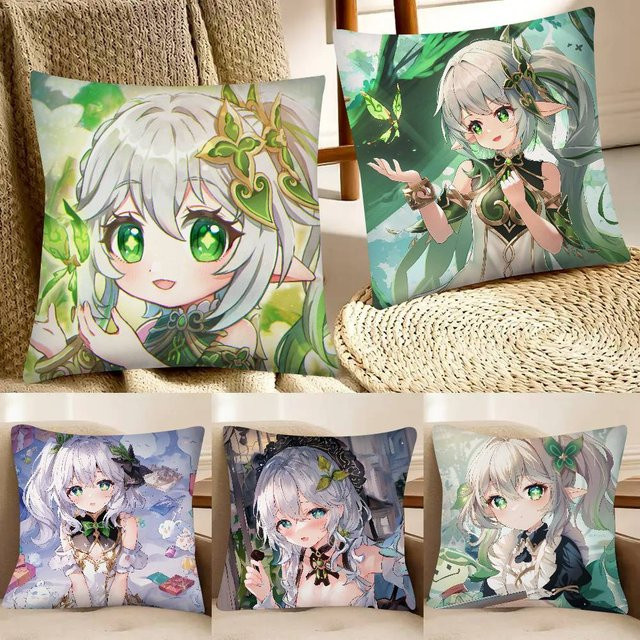 Genshin Impact Nahida Kissenbezug Square Dekoration Multicolor B/B/B: 35 x 35 x 35 cm - Bild 1